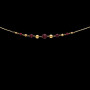 Collier Créole Or Boules et Grenats Dégradé