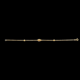 10Bracelet Or Forcat 1 Graines 2 Boules