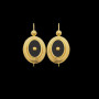 Boucles d'Oreilles ONYX 4 GRIFFES SABLAISE