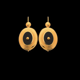 Boucles Oreilles ONYX 2 GRIFFES SABLAISE