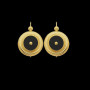 Boucles d'Oreilles Or 18 carats ONYX 4 GRIFFES SABLAISE
