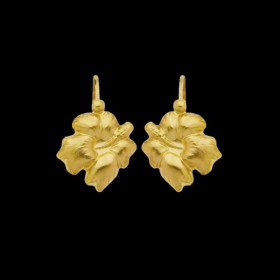 Boucles d'Oreilles 18 carats HIBISCUS
