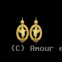 Boucles d'Oreilles 18 carats pendante COLIBRIS