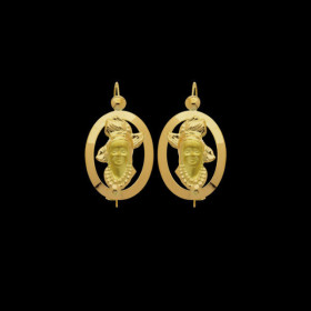 Boucles d'Oreilles Tête Antillaise