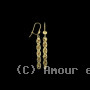 Boucle D'Oreille Or 18 Carats Forçat Corde