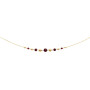 Collier Créole Or Boules et Grenats Dégradé