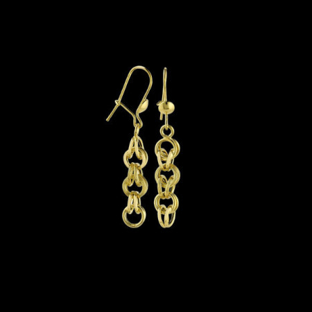 Boucle D'Oreille Or 18 Carats Gros Sirop