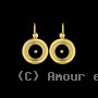Boucles d'Oreilles ONYX 2 GRIFFES SABLAISE