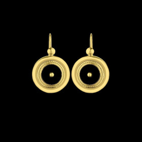 Boucles d'Oreilles ONYX 2 GRIFFES SABLAISE