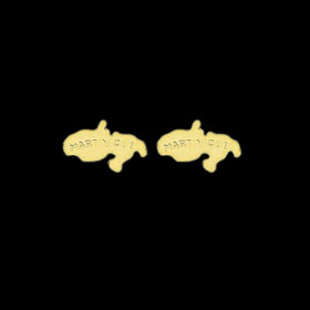 Boucles d'oreilles clous Carte Martinique