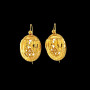 Boucles d'oreilles Créoles Grappe Raisin GM