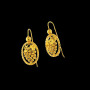 Boucles d'oreilles Grappe Raisin Plaqué Or