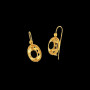 Boucles d'oreilles Créoles Onyx Ajouré