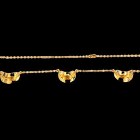 Collier Trois Carambole plaqué Or