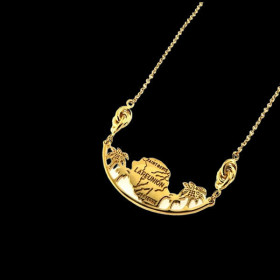 Collier Réunion forçat Doré fantaisie
