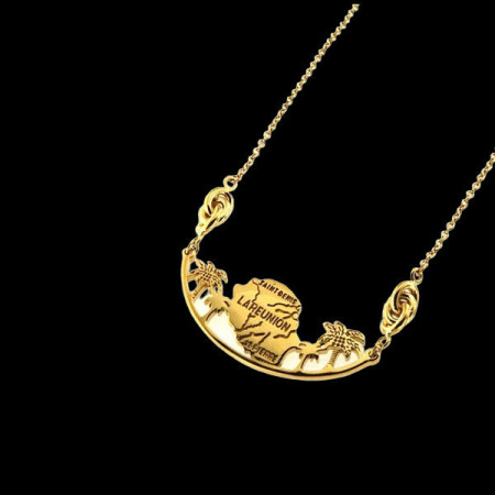 Collier Réunion forçat Doré fantaisie