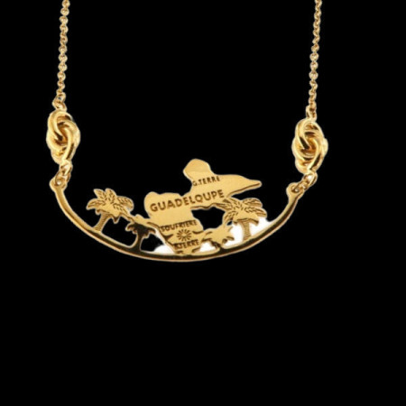 Collier Guadeloupe forçat Doré fantaisie