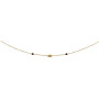 Collier Créole Forçats 1 Graines et 2 Grenats Or