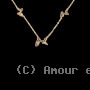Collier Trois cartes de la Guadeloupe plaqué Or