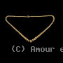 Collier Boule en Chute Plaqué Or