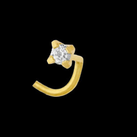 Bijoux Nez oxyde de zirconium Or