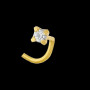 Bijoux Nez oxyde de zirconium Or