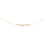 Collier Créole Forçats Grenats Or 18 Carats