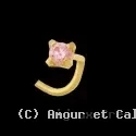 Bijoux Nez oxyde de zirconium Or