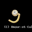 Bijoux Nez oxyde de zirconium Or