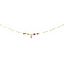 Collier Créole Forçats Grenats Or 18 Carats Y