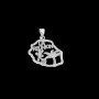 Pendentif Margouillat et Cocotier Argent