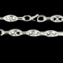 Collier Argent Maille Grain de Café
