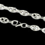 Collier Argent Grain de Café 7MM