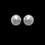 Boucles d'oreilles Argent Clou Boules rhodiées