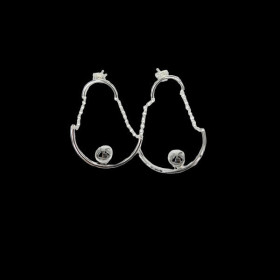 Boucles d'oreilles Argent Pendent Boules