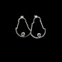 Boucles d'oreilles Argent Pendent Boules
