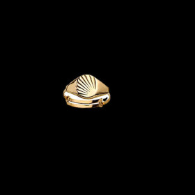 Bague Chevalière Réglable Or