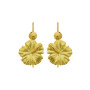Boucles d'Oreilles pendante hibiscus or