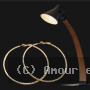 Boucle d'oreille créole diamantée