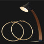 Boucle d'oreille créole diamantée