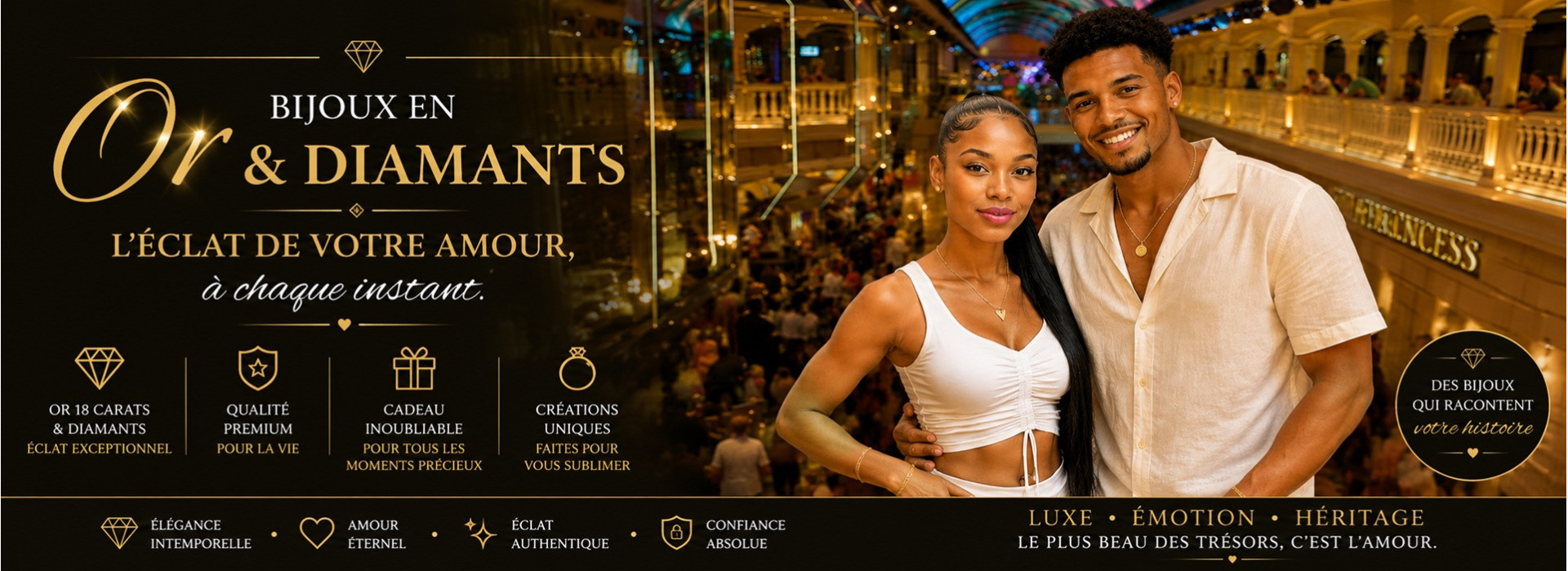 Amour et calins Bijoux Or